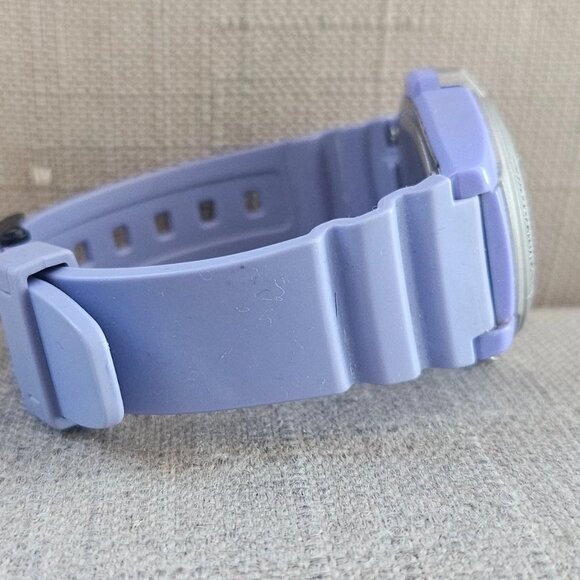 Casio Digital Wristwatch Blue Rubber Strap Multi Functional Illuminator Watch - Picture 5 of 11